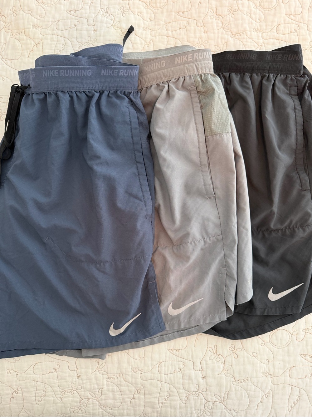 Nike Men’s Running Shorts - Blue, Gray, Black